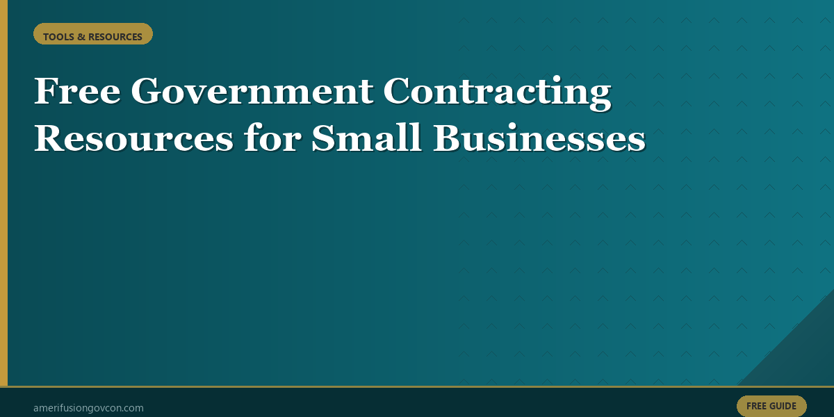Featured image for Free Government Contracting Resources for Small Businesses